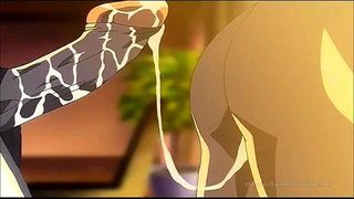 Frustrovaný futanari reliéfy sama na úkor její zaměstnance