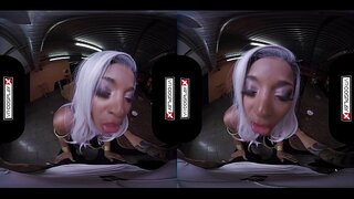 VR Cosplay X Jasmine Webb &#039; s Pussy Lippen Um Deinen Schwanz
