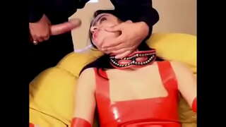 ͋� 섹스에서 망사 스타킹 및 라텍스-도보 5 분